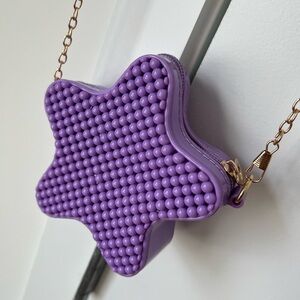 Purple Star-Shaped Women's Bag